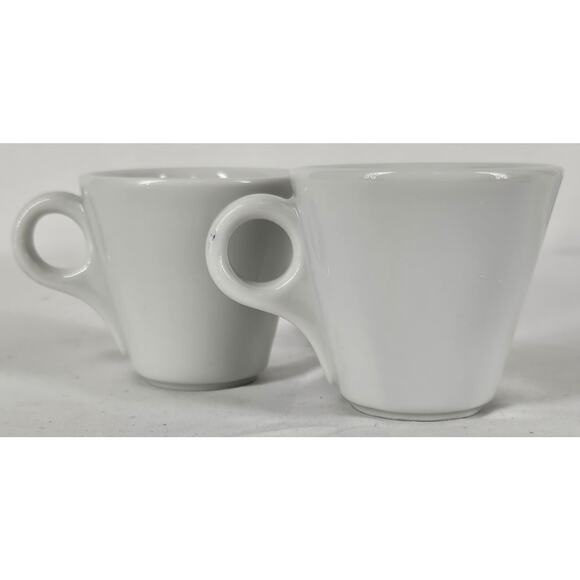 LAVAZZA ESPRESSO CUP IPA – ITALY PORCELAIN WHITE WITH LOGO (SET OF 2) - Picture 2 of 7